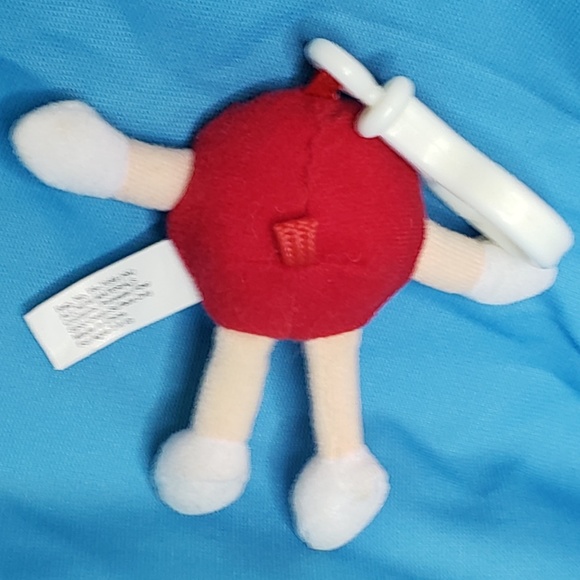 Red M&M Plush Keychain - Picture 6 of 6